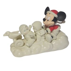 Department 56 Snowbabies Mickey and Co Figurine Magical Sleigh Ride Disney